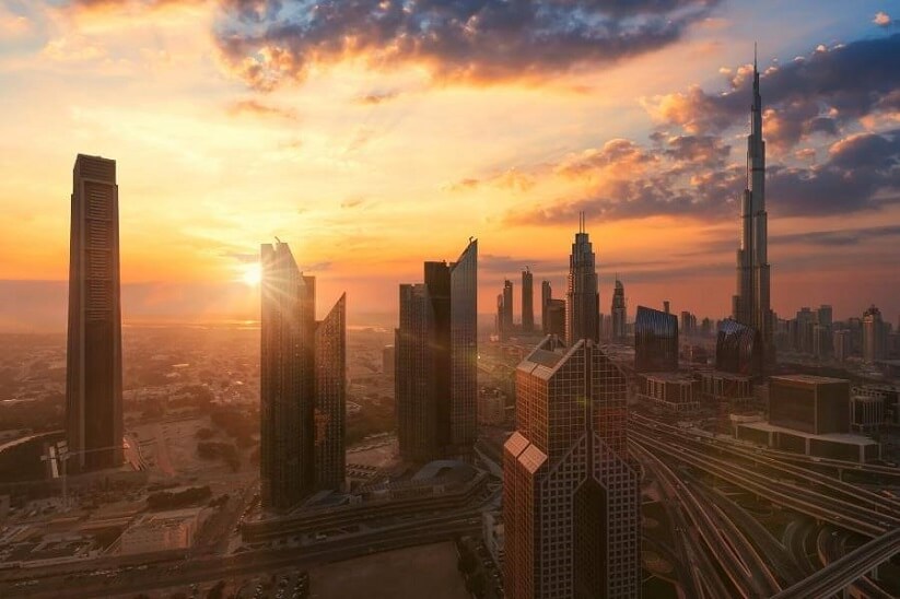 Sunrise in Dubai